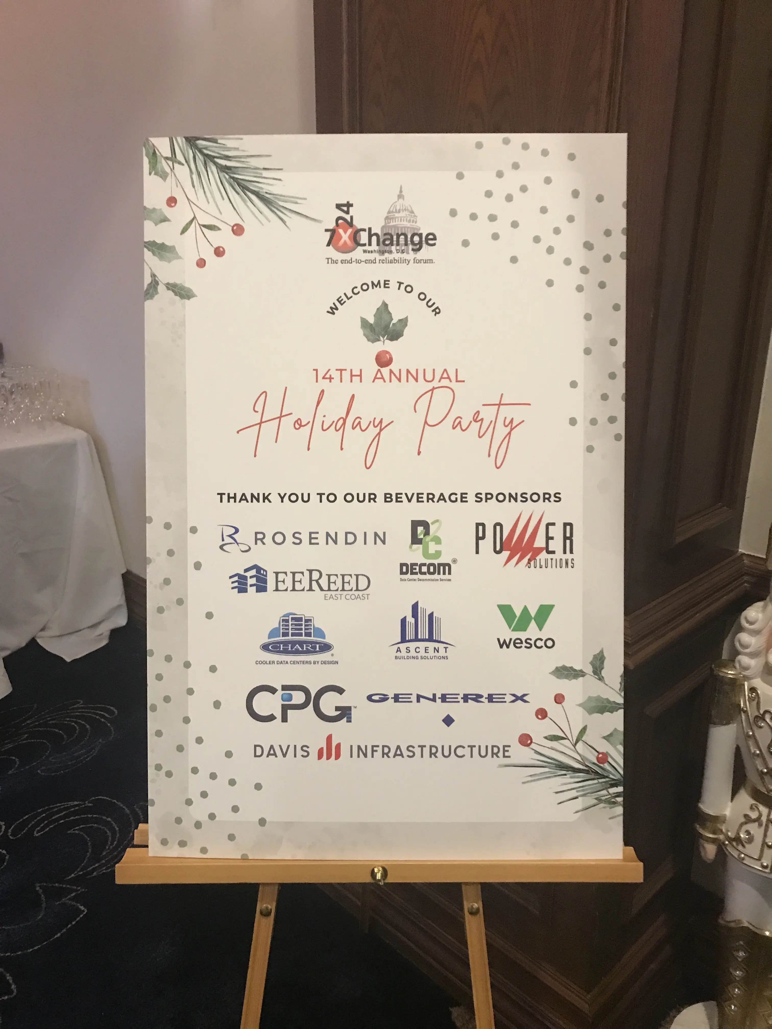 7x24 Exchange DC Chapter Holiday Party in Leesburg, Virginia